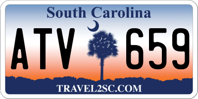 SC license plate ATV659