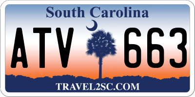 SC license plate ATV663