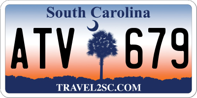 SC license plate ATV679