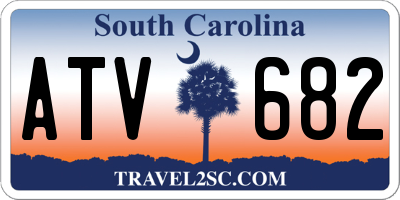 SC license plate ATV682