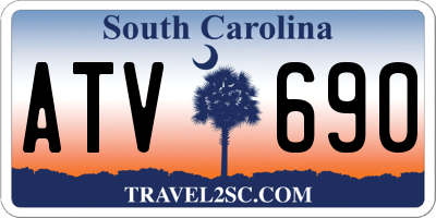 SC license plate ATV690
