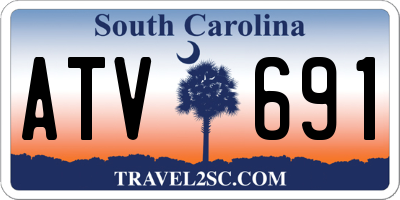 SC license plate ATV691