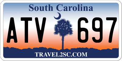 SC license plate ATV697