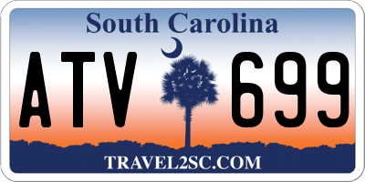 SC license plate ATV699