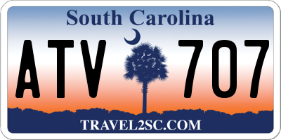 SC license plate ATV707