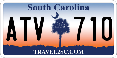 SC license plate ATV710