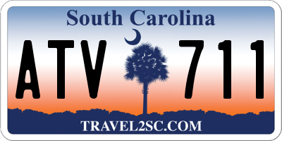 SC license plate ATV711