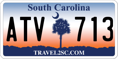 SC license plate ATV713