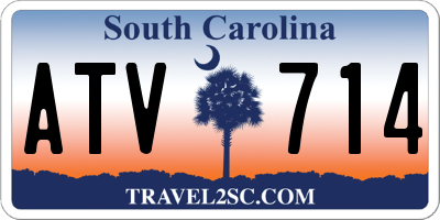SC license plate ATV714