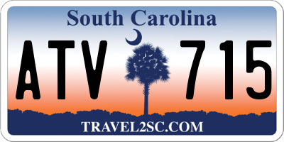 SC license plate ATV715