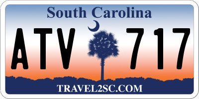 SC license plate ATV717