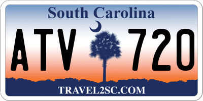 SC license plate ATV720