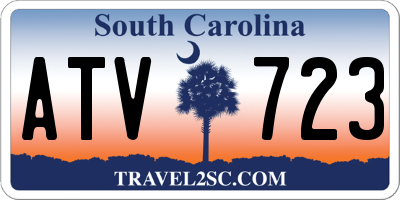 SC license plate ATV723