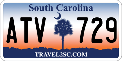 SC license plate ATV729