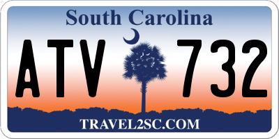 SC license plate ATV732