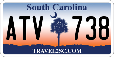 SC license plate ATV738