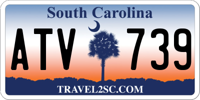 SC license plate ATV739