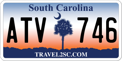 SC license plate ATV746