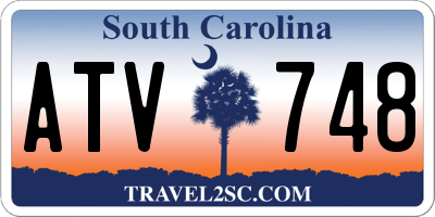 SC license plate ATV748