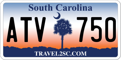 SC license plate ATV750