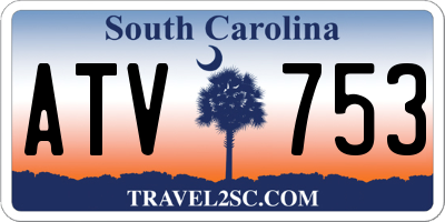 SC license plate ATV753