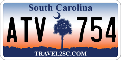 SC license plate ATV754