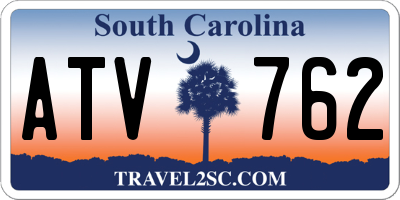 SC license plate ATV762