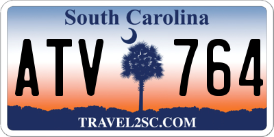 SC license plate ATV764