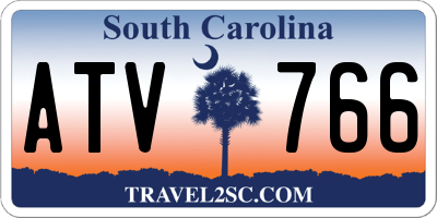 SC license plate ATV766