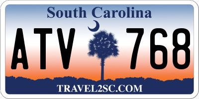SC license plate ATV768