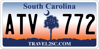 SC license plate ATV772
