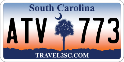 SC license plate ATV773