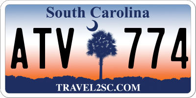 SC license plate ATV774