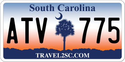 SC license plate ATV775