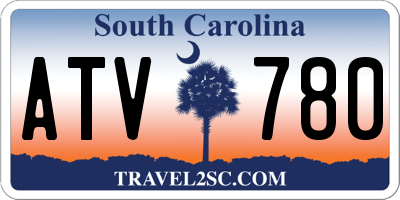 SC license plate ATV780