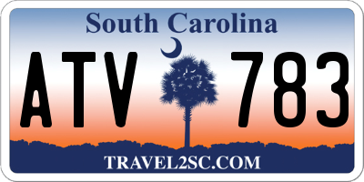 SC license plate ATV783