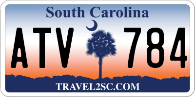 SC license plate ATV784