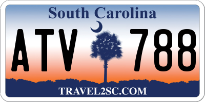SC license plate ATV788