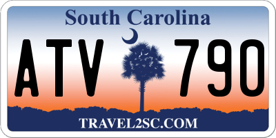 SC license plate ATV790