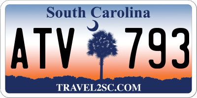 SC license plate ATV793