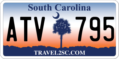 SC license plate ATV795