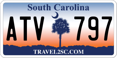 SC license plate ATV797