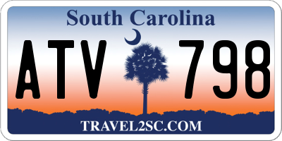 SC license plate ATV798