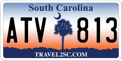 SC license plate ATV813