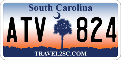 SC license plate ATV824