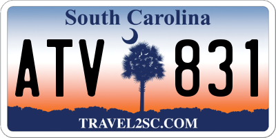 SC license plate ATV831