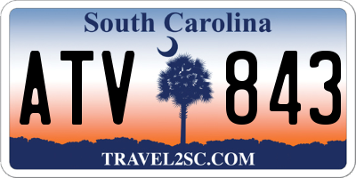 SC license plate ATV843