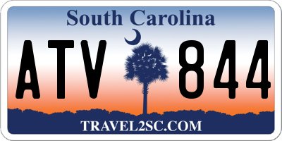 SC license plate ATV844