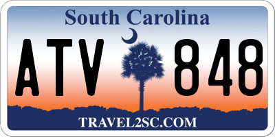 SC license plate ATV848
