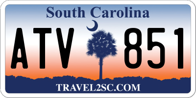 SC license plate ATV851
